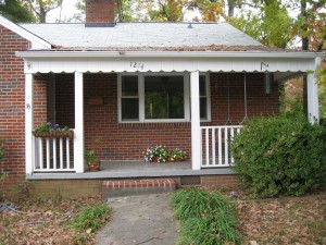 front porch after