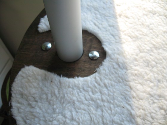 large platform attached top view