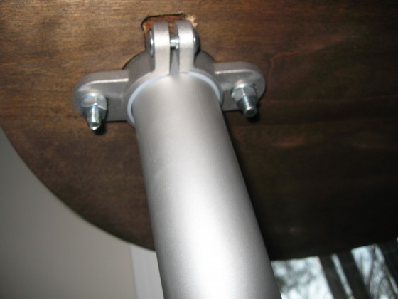 large platform attached bottom view