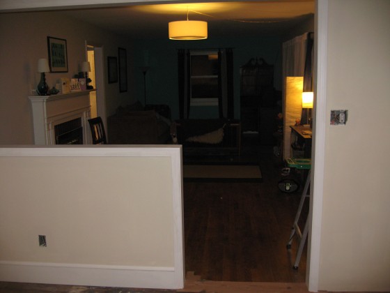 through to living room, day 7