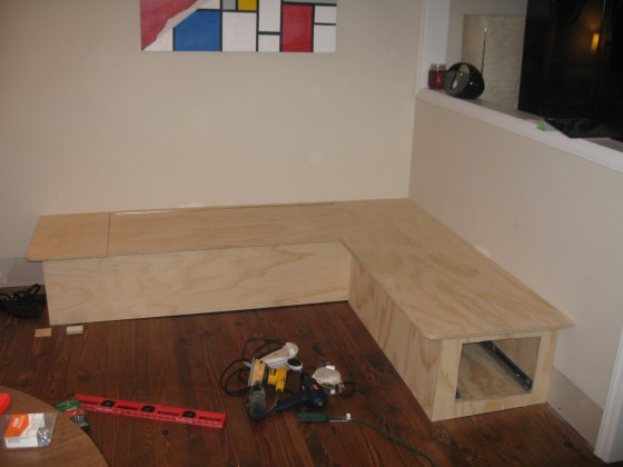 built banquette