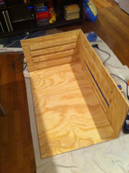 side and upside-down back